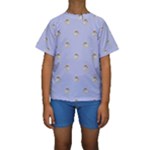 Monster Rats Hand Draw Illustration Pattern Kids  Short Sleeve Swimwear