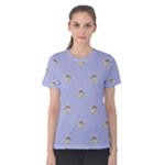 Monster Rats Hand Draw Illustration Pattern Women s Cotton Tee