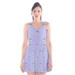 Monster Rats Hand Draw Illustration Pattern Scoop Neck Skater Dress