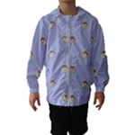 Monster Rats Hand Draw Illustration Pattern Hooded Wind Breaker (Kids)