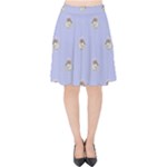 Monster Rats Hand Draw Illustration Pattern Velvet High Waist Skirt