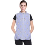 Monster Rats Hand Draw Illustration Pattern Women s Puffer Vest