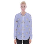 Monster Rats Hand Draw Illustration Pattern Womens Long Sleeve Shirt