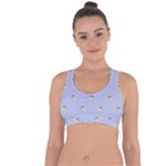 Monster Rats Hand Draw Illustration Pattern Cross String Back Sports Bra