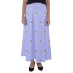 Monster Rats Hand Draw Illustration Pattern Flared Maxi Skirt