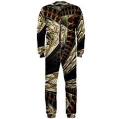 Fractal Abstract Pattern Spiritual Onepiece Jumpsuit (men) 