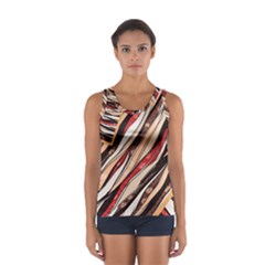 Fabric Texture Color Pattern Sport Tank Top 