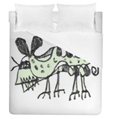 Monster Rat Pencil Drawing Illustration Duvet Cover (queen Size) by dflcprints