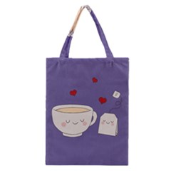 Cute Tea Classic Tote Bag by Valentinaart