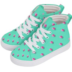 Love Heart Set Seamless Pattern Kid s Hi-top Skate Sneakers