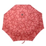 Background Hearts Love Folding Umbrellas