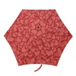 Background Hearts Love Mini Folding Umbrellas