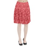 Background Hearts Love Pleated Skirt