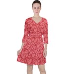 Background Hearts Love Ruffle Dress