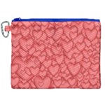 Background Hearts Love Canvas Cosmetic Bag (XXL)