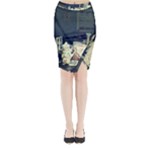 Abandonded Dollhouse Midi Wrap Pencil Skirt