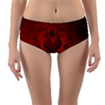 Wonderful Hearts, Kisses Reversible Mid-Waist Bikini Bottoms