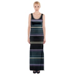 Modern Abtract Linear Design Maxi Thigh Split Dress by dflcprints