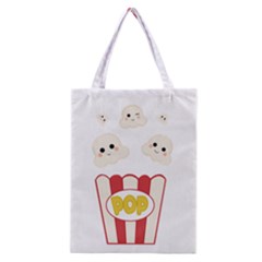 Cute Kawaii Popcorn Classic Tote Bag by Valentinaart