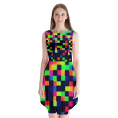 Squares Sleeveless Chiffon Dress   by dawnsiegler