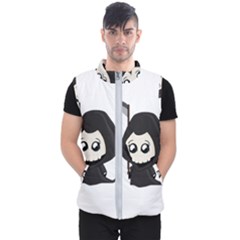 Cute Grim Reaper Men s Puffer Vest by Valentinaart