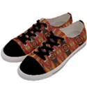Geometric Extravaganza Pattern Men s Low Top Canvas Sneakers View2