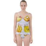 Bread Stickers Cut Out Top Tankini Set
