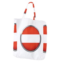 Austria Country Nation Flag Giant Grocery Zipper Tote