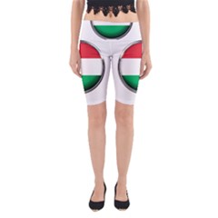Hungary Flag Country Countries Yoga Cropped Leggings