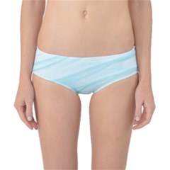 Blue Texture Seawall Ink Wall Painting Classic Bikini Bottoms