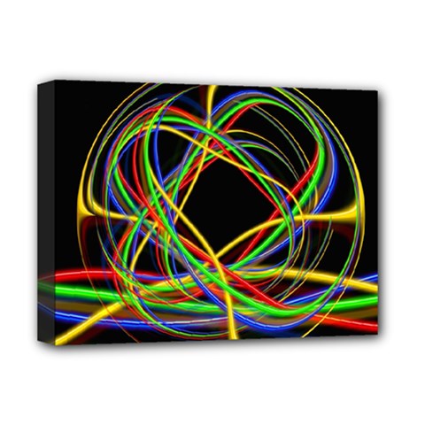 Ball Abstract Pattern Lines Deluxe Canvas 16  X 12  