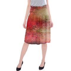 Background Art Abstract Watercolor Midi Beach Skirt