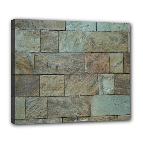 Wall Stone Granite Brick Solid Deluxe Canvas 24  X 20  