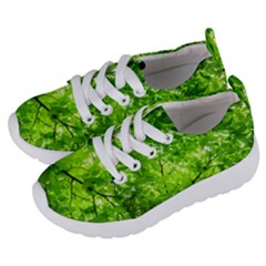 Green Wood The Leaves Twig Leaf Texture Kids  Lightweight Sports Shoes