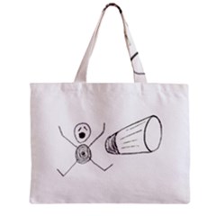 Violence Concept Drawing Illustration Small Zipper Mini Tote Bag by dflcprints