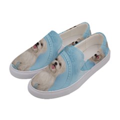 Cute Little Havanese Puppy Women s Canvas Slip Ons by FantasyWorld7