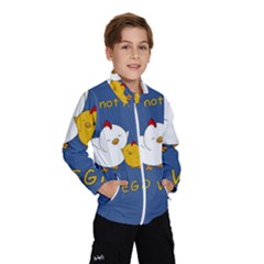 Go Vegan - Cute Chick  Wind Breaker (kids) by Valentinaart