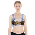 Friends Not Food - Cute Pig and Chicken Sports Bra With Pocket View1