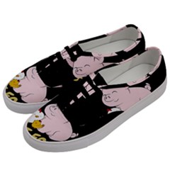 Friends Not Food - Cute Pig And Chicken Men s Classic Low Top Sneakers by Valentinaart