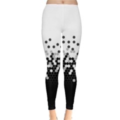 Flat Tech Camouflage White And Black Leggings  by jumpercat