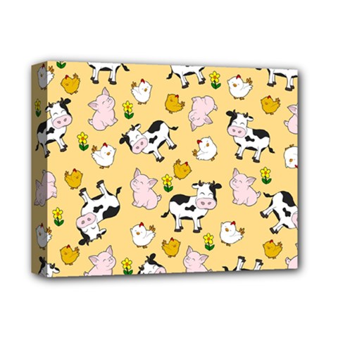 The Farm Pattern Deluxe Canvas 14  X 11  by Valentinaart