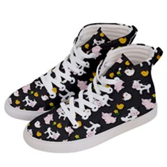 The Farm Pattern Men s Hi-top Skate Sneakers by Valentinaart