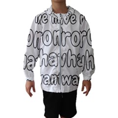 Save Me From What I Want Hooded Wind Breaker (kids) by Valentinaart