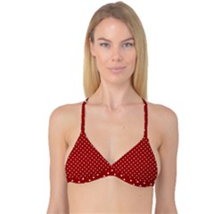 Red Polka Dots Reversible Tri Bikini Top by jumpercat