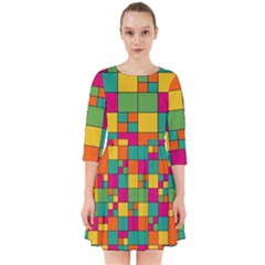 Abstract Background Abstract Smock Dress by Nexatart