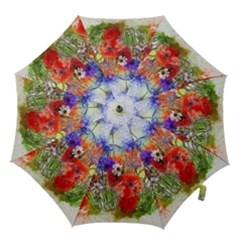 Flowers Bouquet Art Nature Hook Handle Umbrellas (small)