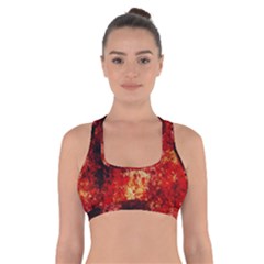 Background Art Abstract Watercolor Cross Back Sports Bra by Nexatart