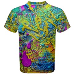 Background Art Abstract Watercolor Men s Cotton Tee