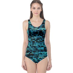 Wall Metal Steel Reflexions One Piece Swimsuit by Nexatart