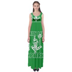  St  Patricks Day  Empire Waist Maxi Dress by Valentinaart